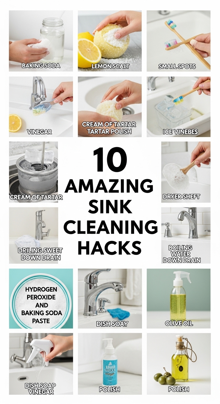 10 Amazing Sink Cleaning Hacks for a Sparkling Kitchen and Bathroom ...