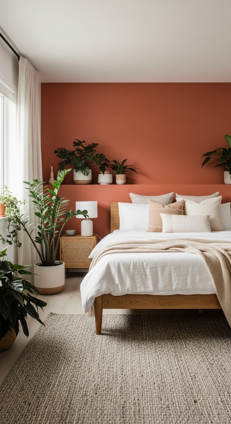 10 Terracotta Walls Bedroom Ideas - Home Decor | DIY | Recipes | Fashion